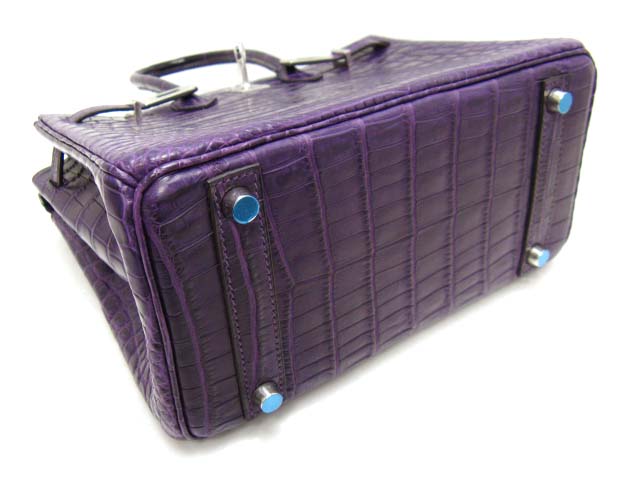 エルメス バーキン25(クロコダイルニロティカスマット/アメジスト)